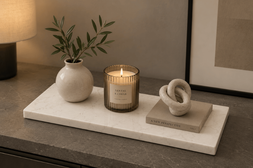 Composiet accessoireplank in Prexory White - Atelier Pietra